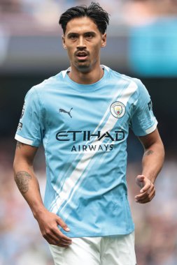 Manchester Premier Ligi maçında Tijjani Reijnders - Manchester City - Tottenham Hotspur maçı sırasında Etihad Stadyumu, Manchester, İngiltere, 23 Ağustos 2025