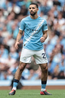 Manchester Premier Ligi karşılaşmasında Manchester City ile Tottenham Hotspur karşılaşmasında Manchester, Manchester Stadyumu 'nda Rayan Ait-Nouri, 23 Ağustos 2025