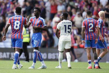 Premier Lig maçından sonra Kristal Saray, Nottingham Ormanı 'na karşı Selhurst Park, Londra, 24 Ağustos 2025