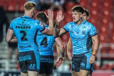 Hull FC 'den Davy Litten, 22 Ağustos 2025' te İngiltere 'nin St Helens-Hull Stadyumu' nda oynanan 23.