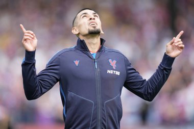 Kristal Saray 'dan Daniel Munoz Premier Lig karşılaşması öncesinde Kristal Saray, Selhurst Park, Londra, İngiltere' de Nottingham Ormanı 'na karşı, 24 Ağustos 2025