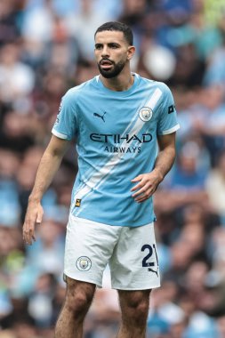 Manchester Premier Ligi karşılaşmasında Manchester City ile Tottenham Hotspur karşılaşmasında Manchester, Manchester Stadyumu 'nda Rayan Ait-Nouri, 23 Ağustos 2025