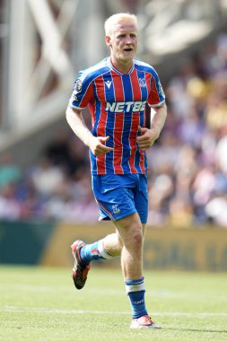 Kristal Saray 'dan Will Hughes Premier Lig maçı sırasında Nottingham Ormanı' na karşı Kristal Saray, Selhurst Park, Londra, 24 Ağustos 2025