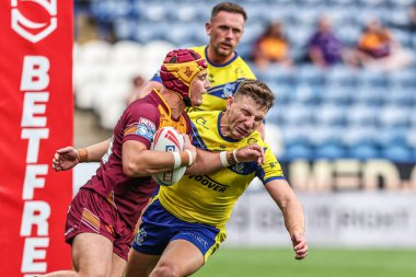 Huddersfield Giants takımından George Flanagan, Betfred Süper Lig 23. Raundu 'nda George Williams ile Accu Stadyumu' nda oynanan Huddersfield Giants vs Warrington Wolves maçında rakibini yendi.