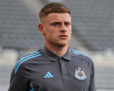Newcastle Untie 'den Harvey Barnes, Premier Lig maçı sırasında St.James' s Park, Newcastle, İngiltere 'de oynanan Newcastle United maçına geldi.