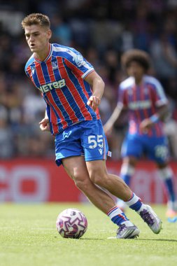 Kristal Saray 'dan Justin Devenny Premier Lig maçı sırasında Kristal Saray, Nottingham Ormanı' na karşı Selhurst Park, Londra, 24 Ağustos 2025