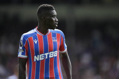 Kristal Saray 'dan Ismala Sarr Premier Lig maçı sırasında Kristal Saray, Nottingham Ormanı' na karşı Selhurst Park, Londra, Birleşik Krallık, 24 Ağustos 2025
