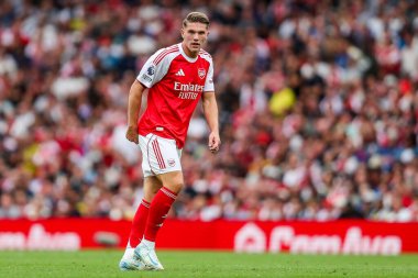 Arsenal 'den Viktor Gyokeres, 23 Ağustos 2025' te Birleşik Krallık, Londra 'daki Emirates Stadyumu' nda oynanan Premier League maçında Leeds United 'a karşı oynuyor.