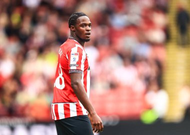 Sheffield United takımından Femi Seriki, Sheffield United 'a karşı Bramall Lane, Sheffield, Birleşik Krallık' ta 23 Ağustos 2025 'te oynanan maçta