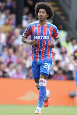 Kristal Saray 'dan Chris Richards Premier Lig maçı sırasında Kristal Saray, Nottingham Ormanı' na karşı Selhurst Park, Londra, 24 Ağustos 2025