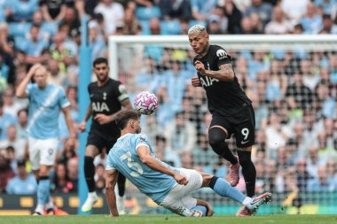 Tottenham Hotspur 'dan Richarlison, Manchester City - Tottenham Hotspur Premier Ligi maçı sırasında Manchester City - Etihad Stadyumu, Manchester, İngiltere, 23 Ağustos 2025