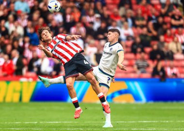 Sheffield United takımından Sydie Peck, 23 Ağustos 2025 'te Bramall Lane, Sheffield, İngiltere' de oynanan Sheffield United-Millwall maçında sahaya çıktı.