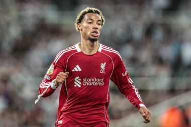 Liverpool 'dan Hugo Ekitike Premier Lig maçı sırasında Newcastle United ile Liverpool arasındaki St.James' s Park, Newcastle, İngiltere, 25 Ağustos 2025