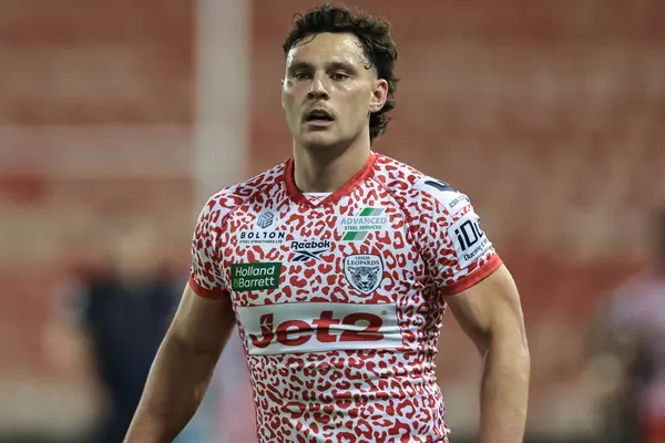 Leigh Leoparları 'ndan Lachlan Lam, Betfred Süper Lig 23. Raundunda Leigh Leopards, Salford Red Devils' e karşı Leigh Spor Köyü, Leigh, İngiltere, 22 Ağustos 2025