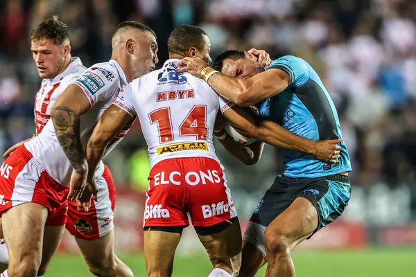 Hull FC 'den Jordan Rapana, 22 Ağustos 2025' te St Helens vs Hull FC 'de oynanan Betfred Süper Lig karşılaşmasında elendi.