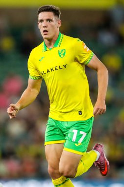 Norwich City 'den Ante Crnac, Carabao Kupası maçı sırasında Norwich City ile Southampton arasındaki Carrow Road, Norwich, İngiltere, 26 Ağustos 2025