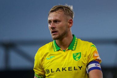 Norwich City 'den Harry Darling, Carabao Kupası maçı sırasında Norwich City, Southampton' a karşı Norwich Road, Norwich, İngiltere, 26 Ağustos 2025 'te seyrediyor.