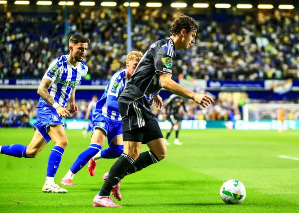 Leeds United takımından Brenden Aaronson, 26 Ağustos 2025 'te Hillsborough, Sheffield, İngiltere' de Çarşamba günü oynanan Carabao Kupası maçında Leeds United 'a karşı.