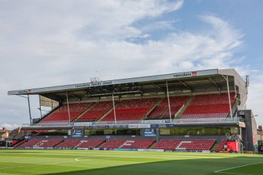 Blundell Park 'ın genel görünümü Carabao Kupası maçı sırasında Grimsby Town, Manchester United' a karşı Blundell Park, Cleethorpes, Birleşik Krallık, 27 Ağustos 2025