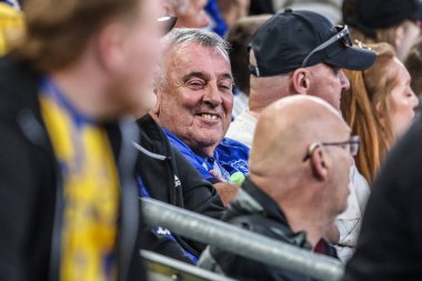 Everton taraftarları Carabao Kupası maçı sırasında Everton, Mansfield Town 'a karşı Hill Dickinson Stadyumu, Liverpool, İngiltere, 27 Ağustos 2025