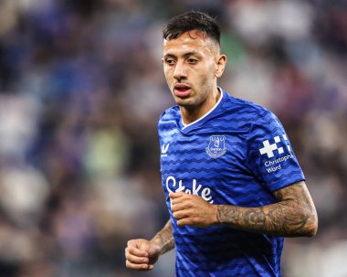 Everton 'dan Dwight McNeil Carabao Kupası maçı sırasında Everton, Mansfield Town' a karşı Hill Dickinson Stadyumu, Liverpool, Birleşik Krallık, 27 Ağustos 2025