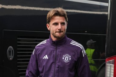 Manchester United takımının Mason Mount 'ı, 27 Ağustos 2025' te İngiltere 'nin Cleethorpes kentinde oynanan Grimsby Town-Manchester United maçında sahaya çıktı.