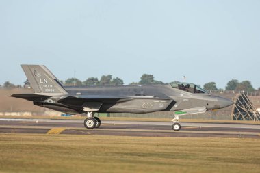 Bir USAF F35, 28 Ağustos 2025 'te RAF Lakenheath, Lakenheath, Birleşik Krallık' ta bir savaşa hazırlık tatbikatı düzenledi.