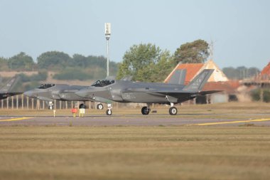 Bir USAF F35, 28 Ağustos 2025 'te RAF Lakenheath, Lakenheath, Birleşik Krallık' ta bir savaşa hazırlık tatbikatı düzenledi.