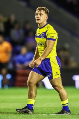 Warrington Wolves 'tan Leon Hayes 24. Betfred Süper Lig karşılaşmasında Warrington Wolves, Salford Red Devils' e karşı Halliwell Jones Stadyumu, Warrington, Birleşik Krallık, 29 Ağustos 2025