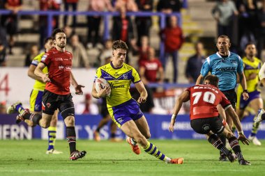 Warrington Wolves takımından James Duffy, 29 Ağustos 2025 'te Warrington, İngiltere' deki Halliwell Jones Stadyumu 'nda oynanan 24.