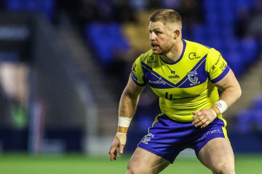 Warrington Wolves 'tan Luke Yates 24. Betfred Süper Lig karşılaşmasında Warrington Wolves, Salford Red Devils' e karşı Halliwell Jones Stadyumu, Warrington, Birleşik Krallık, 29 Ağustos 2025