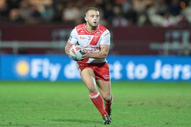 Hull KR takımından Mikey Lewis, 29 Ağustos 2025 'te İngiltere' nin Hull kentinde oynanan Sewell Group Craven Park 'ta oynanan 24.