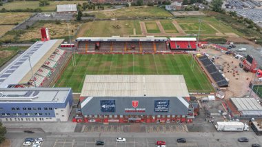 The Sewell Group Craven Park 'ın Betfred Super League Round 24 maçındaki hava görüntüsü Hull KR ile St Helens arasında oynanan Sewell Group Craven Park, Kingston üzerine Hull, Birleşik Krallık, 29 Ağustos 2025