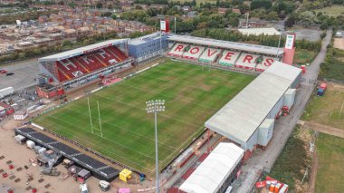 The Sewell Group Craven Park 'ın Betfred Super League Round 24 maçındaki hava görüntüsü Hull KR ile St Helens arasında oynanan Sewell Group Craven Park, Kingston üzerine Hull, Birleşik Krallık, 29 Ağustos 2025