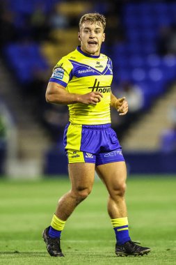 Warrington Wolves 'tan Leon Hayes 24. Betfred Süper Lig karşılaşmasında Warrington Wolves, Salford Red Devils' e karşı Halliwell Jones Stadyumu, Warrington, Birleşik Krallık, 29 Ağustos 2025