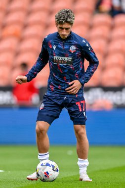 Bolton Wanderers takımından Joel Randall 30 Ağustos 2025 'te Bloomfield Road, Blackpool' da Blackpool ve Bolton Wanderers maçında