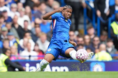 Chelsea 'den Andrey Santos Premier Lig karşılaşmasında Chelsea Fulham' a karşı Stamford Bridge, Londra, Birleşik Krallık, 30 Ağustos 2025