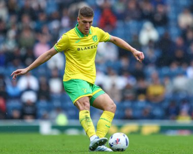 Norwich City 'den Jakov Medi Gökyüzü İddia Şampiyonası' nda Blackburn Rovers Norwich City 'ye karşı, Ewood Park, Blackburn, Birleşik Krallık, 30 Ağustos 2025