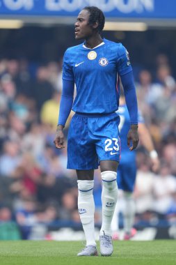 Chelsea Premier Ligi karşılaşmasında Trevoh Chalobah Stamford Bridge, Londra 'da Chelsea Fulham' a karşı, 30 Ağustos 2025