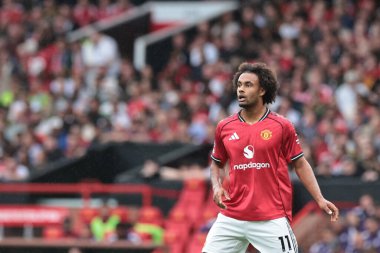 Manchester United ile Burnley arasındaki Premier Lig maçı sırasında Manchester United 'dan Joshua Zirkzee, Old Trafford, Manchester, İngiltere, 30 Ağustos 2025