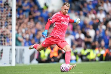 Fulham 'dan Bernd Leno Premier Lig karşılaşmasında Chelsea Fulham' a karşı Stamford Bridge, Londra, 30 Ağustos 2025