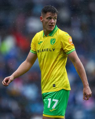 Norwich City 'den Ante Crnac Gökyüzü İddia Şampiyonası maçında Blackburn Rovers Norwich City' ye karşı, Ewood Park, Blackburn, Birleşik Krallık, 30 Ağustos 2025