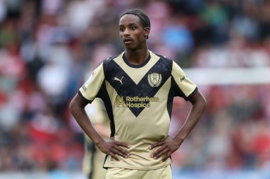 Rotherham United takımından Ar 'Jany Martha 30 Ağustos 2025' te Doncaster Rovers 'a karşı Eco-Power Stadyumu, Doncaster, İngiltere' de oynanan 1.