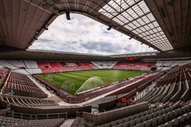 30 Ağustos 2025 'te İngiltere' nin Sunderland-Brentford Stadyumu 'nda oynanan Premier Lig karşılaşmasında Işık Stadyumu' nun genel görüntüsü.