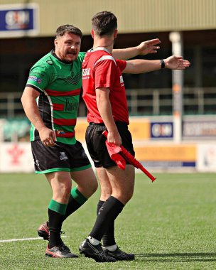 Keighley 'den Matty Beharrell, 31 Ağustos 2025' te İngiltere 'deki Stadiwm CSM, Colwyn Bay' de North Wales Crusaders - Keighley Cougars maçında temyiz başvurusunda bulundu.