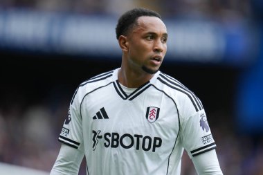 Premier Lig karşılaşmasında Fulham 'dan Kenny Tete Stamford Bridge, Londra' da Chelsea 'ye karşı, 30 Ağustos 2025