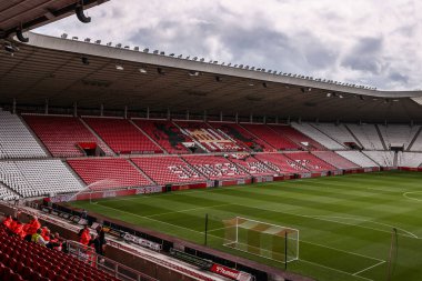30 Ağustos 2025 'te İngiltere' nin Sunderland-Brentford Stadyumu 'nda oynanan Premier Lig karşılaşmasında Işık Stadyumu' nun genel görüntüsü.