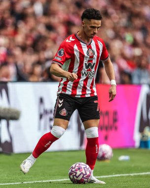 Sunderland 'dan Chemsdine Talbi Premier League maçında Sunderland, Brentford' a karşı, 30 Ağustos 2025 'te Sunderland Stadyumu' nda.