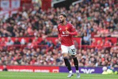 Manchester United 'ın Manchester United ile Burnley arasındaki Premier League maçı sırasında 30 Ağustos 2025' te Old Trafford, Manchester, İngiltere 'de Matheus Cunha