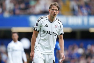Fulham 'dan Sander Berge Premier Lig karşılaşmasında Chelsea Fulham' a karşı Stamford Bridge, Londra, 30 Ağustos 2025